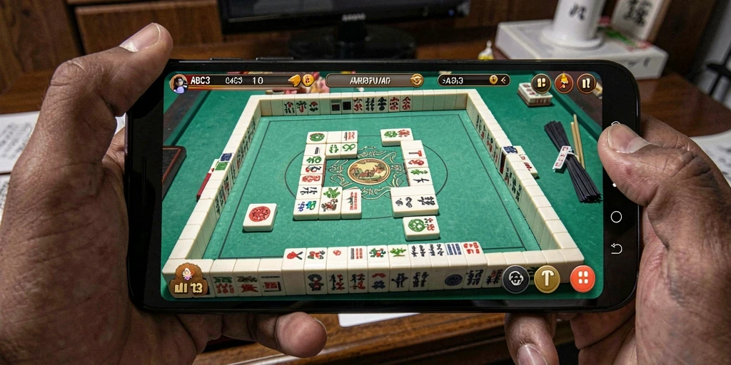 Screenshot menunjukkan gameplay menarik di ABC33 Mahjong.