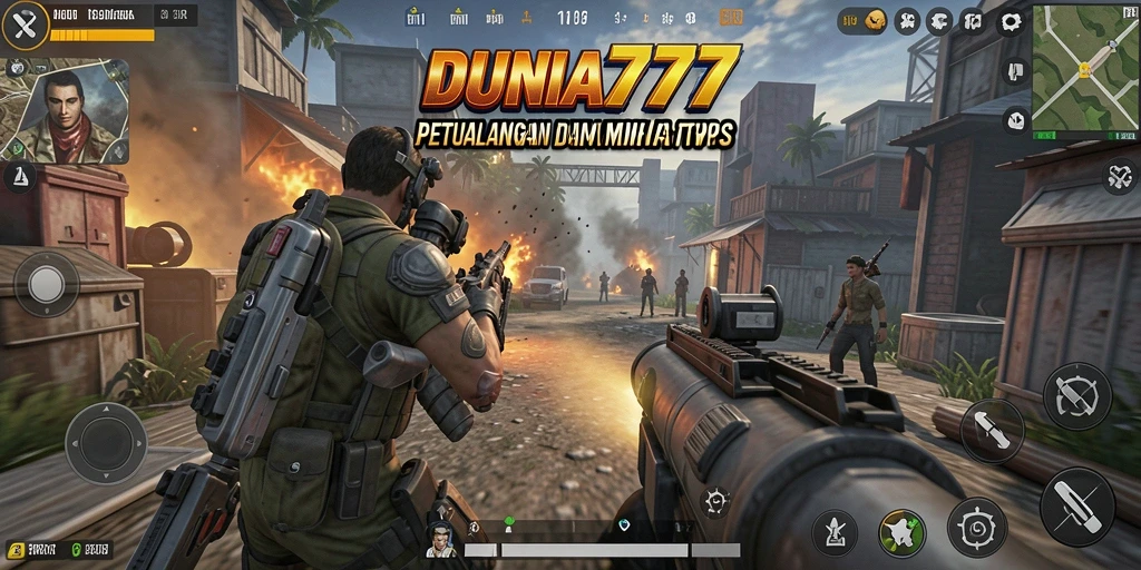 Tampilan gameplay TPS yang seru dan mendebarkan di DUNIA777.