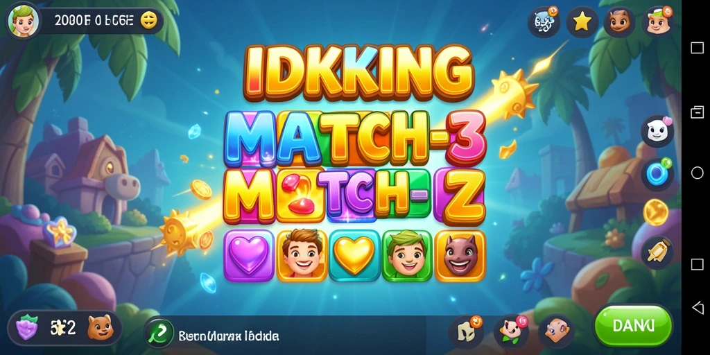 Screenshot gameplay <strong>IDRKING</strong> menunjukkan serunya mencocokkan objek dalam level yang menantang.