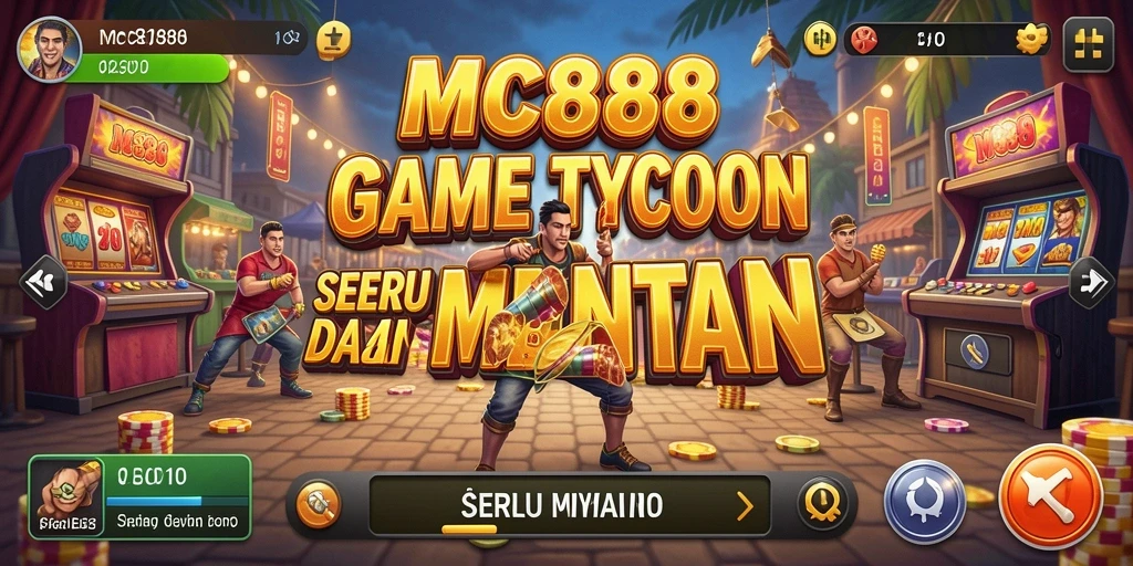 Tangkapan layar menunjukkan pemain mengelola bisnis dengan sukses di MC888.