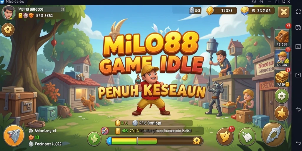 Screenshot menunjukkan gameplay seru dan interaksi mudah dalam game Idle.