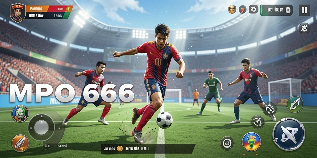 Screenshot utama MPO666 menampilkan intensitas pertandingan olahraga.