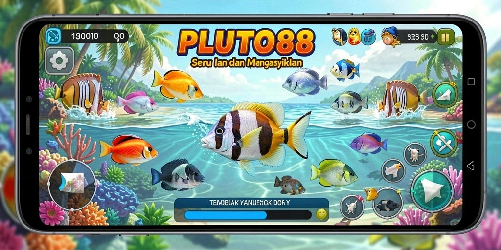 Tampilan gameplay Tembak Ikan yang menarik di PLUTO88.