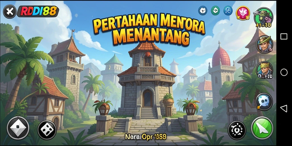 Gameplay RDI88 menampilkan strategi menara pertahanan yang menegangkan.