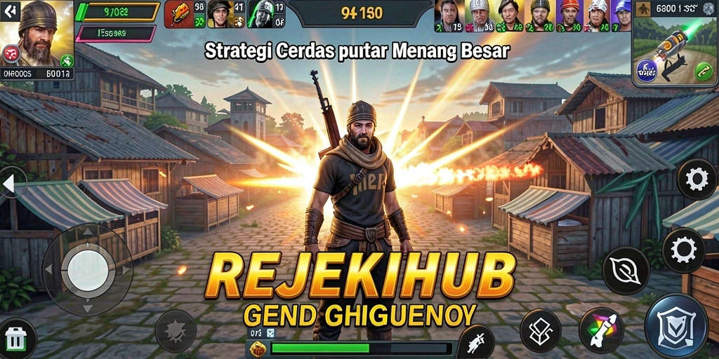 Tampilan gameplay strategis dalam REJEKIHUB yang menegangkan.