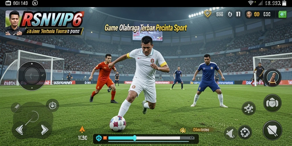 Tampilan gameplay RSNVIP6 dengan aksi olahraga yang seru.