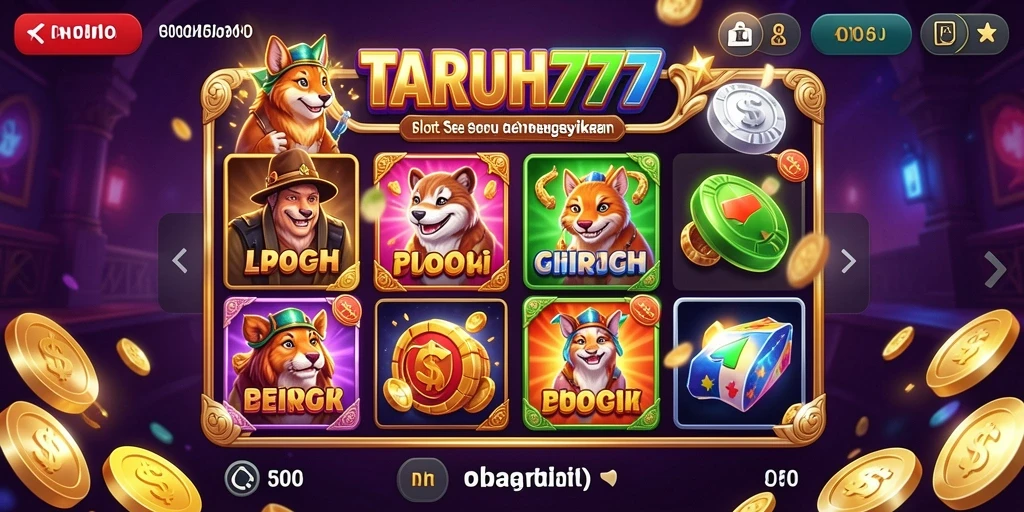 Screenshot TARUH777 menampilkan aksi seru dalam permainan Slot.